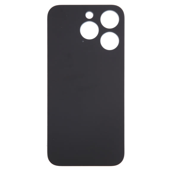 For iPhone 15 Pro Easy Replacement Big Camera Hole Glass Back Battery Cover(Blue)