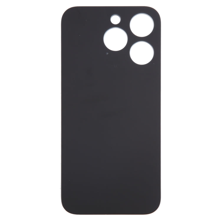 For iPhone 15 Pro Easy Replacement Big Camera Hole Glass Back Battery Cover(Blue)
