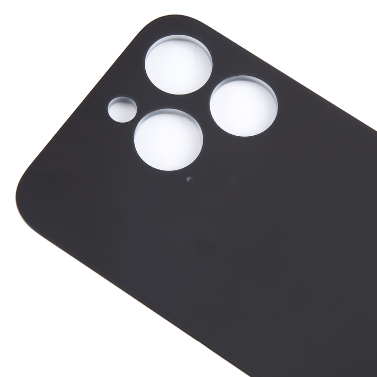 For iPhone 15 Pro Easy Replacement Big Camera Hole Glass Back Battery Cover(Blue)