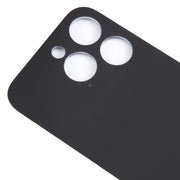 For iPhone 15 Pro Easy Replacement Big Camera Hole Glass Back Battery Cover(Blue)