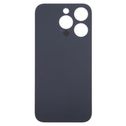 For iPhone 15 Pro Easy Replacement Big Camera Hole Glass Back Battery Cover(Titanium)