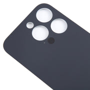 For iPhone 15 Pro Easy Replacement Big Camera Hole Glass Back Battery Cover(Titanium)