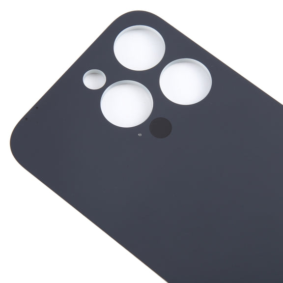 For iPhone 15 Pro Easy Replacement Big Camera Hole Glass Back Battery Cover(Titanium)