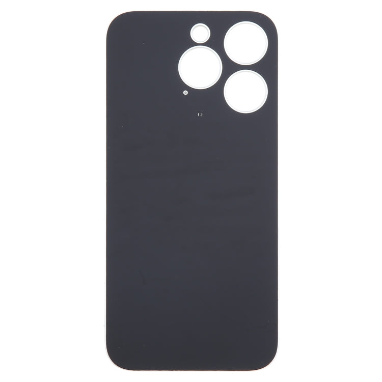 For iPhone 15 Pro Easy Replacement Big Camera Hole Glass Back Battery Cover(White)