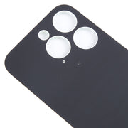 For iPhone 15 Pro Easy Replacement Big Camera Hole Glass Back Battery Cover(White)
