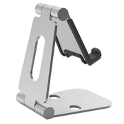 Universal Aluminum Alloy Foldable Adjustable Holder Stand, for iPad, Samsung, Lenovo, Sony, and other Tablet(Silver)