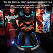 KOTION EACH G2000 Stereo Bass Gaming Headphone with Microphone & LED Light, For PS4, Smartphone, Tablet, Computer, Notebook(Red)