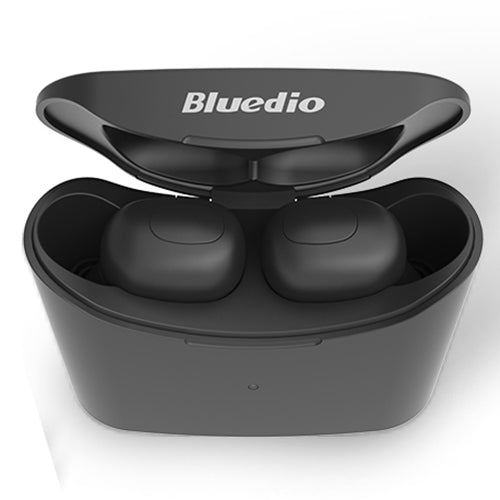 Bluedio TWS T-elf Bluetooth Version 5.0 In-Ear Bluetooth Headset with Headphone Charging Cabin(Black)
