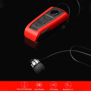 Fineblue F910 CSR4.1 Retractable Cable Caller Vibration Reminder Anti-theft Bluetooth Headset(Grey)