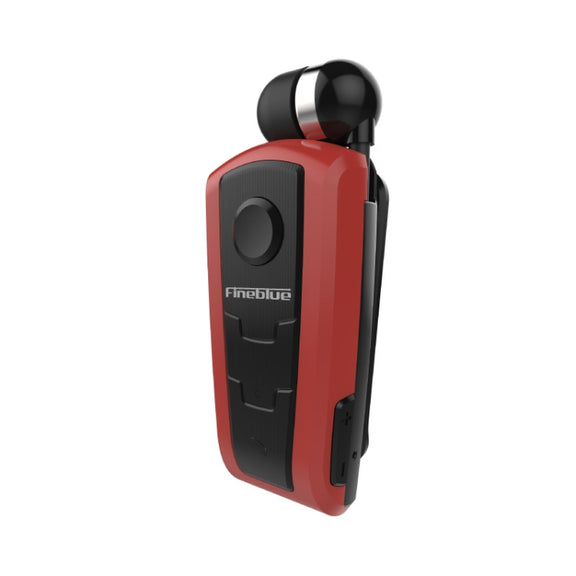 Fineblue F910 CSR4.1 Retractable Cable Caller Vibration Reminder Anti-theft Bluetooth Headset(Red)