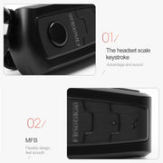 Fineblue F910 CSR4.1 Retractable Cable Caller Vibration Reminder Anti-theft Bluetooth Headset(White)