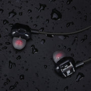 BH-I37 Bluetooth 5.0 Wire-controlled Bluetooth Earphone Built-in High-fidelity Microphone, Support Call(Black)