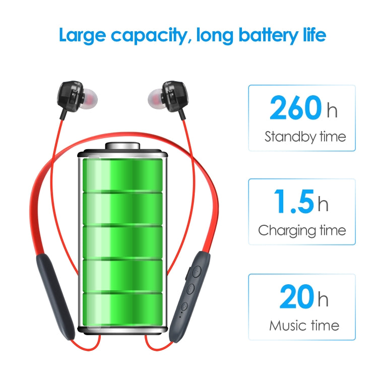 BH-I37 Bluetooth 5.0 Wire-controlled Bluetooth Earphone Built-in High-fidelity Microphone, Support Call (Green)