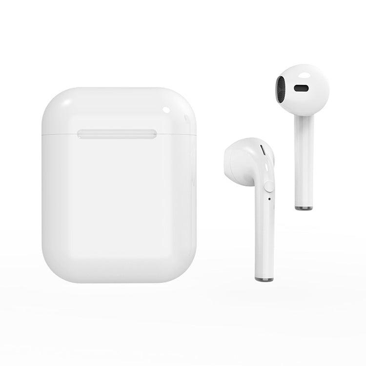 i9 Wireless TWS Sport Bilateral Stereo Bluetooth 5.0 Headset with Charging Box, Push-button Version(White)