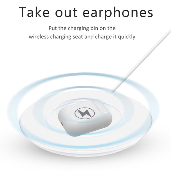 i9 Touch Wireless TWS Sport Bilateral Stereo Bluetooth 5.0 Headset with Charging Box, Touch Version (White)