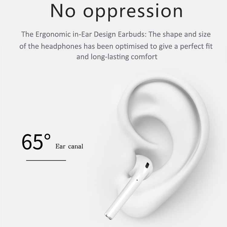 i9 Touch Wireless TWS Sport Bilateral Stereo Bluetooth 5.0 Headset with Charging Box, Touch Version (White)