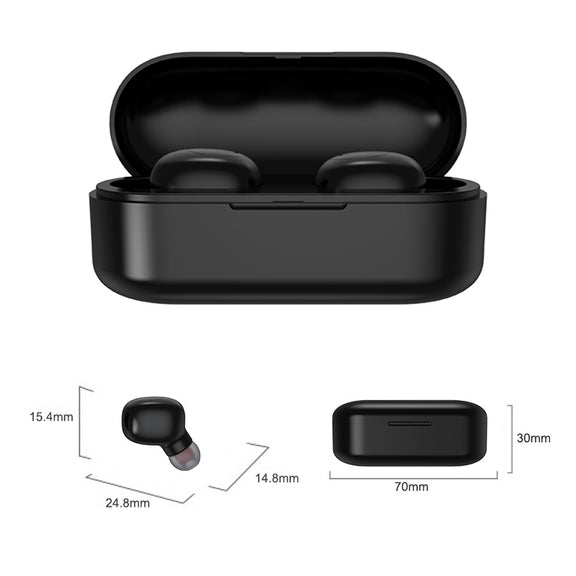 P1 TWS Bluetooth 5.0 Binaural Stereo Wireless Sports Bluetooth Earphone(Black)