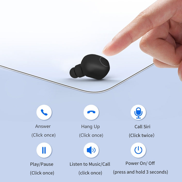 Q1 TWS Bluetooth 5.0 Binaural Stereo Wireless Sports Bluetooth Earphone(White)