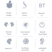 Q2 TWS Bluetooth 5.0 Binaural Stereo Wireless Sports Bluetooth Earphone(Black)