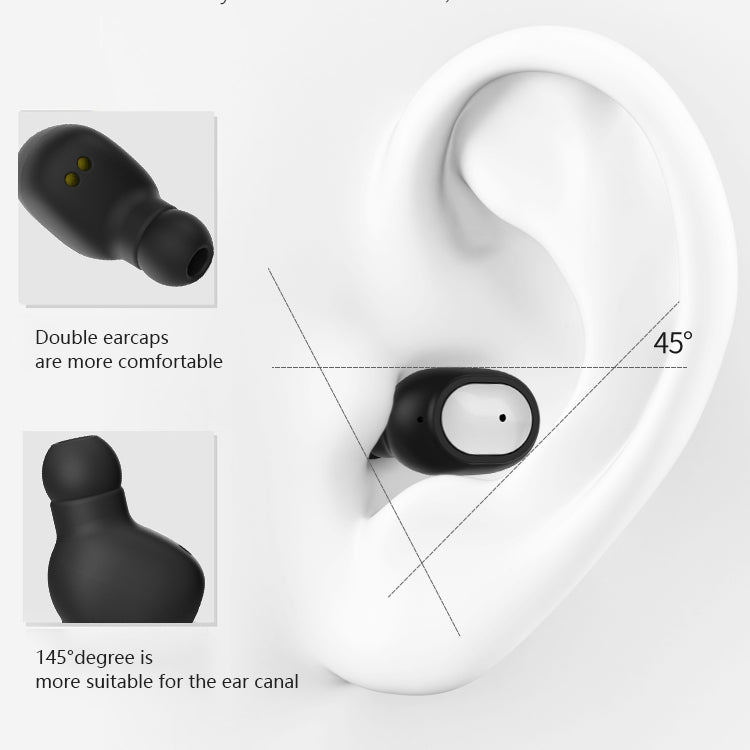 Q2 TWS Bluetooth 5.0 Binaural Stereo Wireless Sports Bluetooth Earphone(Black)