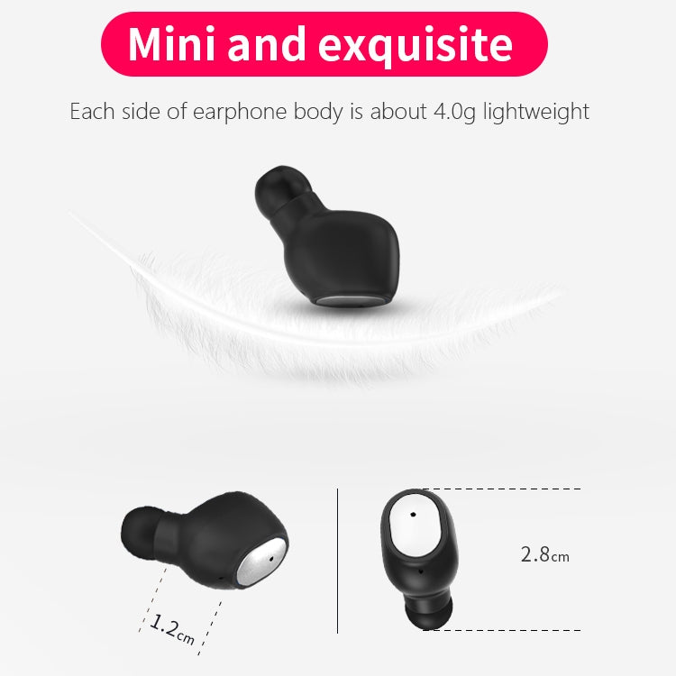 Q2 TWS Bluetooth 5.0 Binaural Stereo Wireless Sports Bluetooth Earphone(Black)