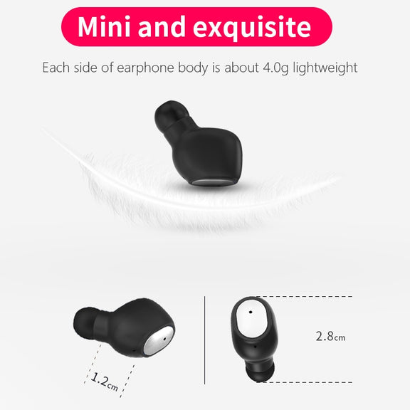 Q2 TWS Bluetooth 5.0 Binaural Stereo Wireless Sports Bluetooth Earphone(White)
