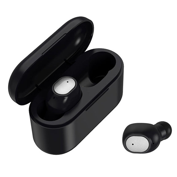 Q3 TWS Bluetooth 5.0 Binaural Stereo Automatic Matching Wireless Bluetooth Earphone(Black)