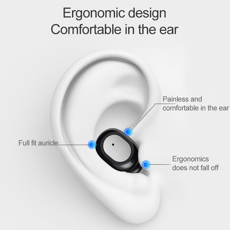 Q3 TWS Bluetooth 5.0 Binaural Stereo Automatic Matching Wireless Bluetooth Earphone(White)