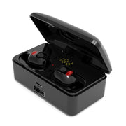 G10 TWS Bluetooth 5.0 Wireless Bluetooth Earphone with Charging Box, Support Digital Display & HD Call & Power Bank(Black)