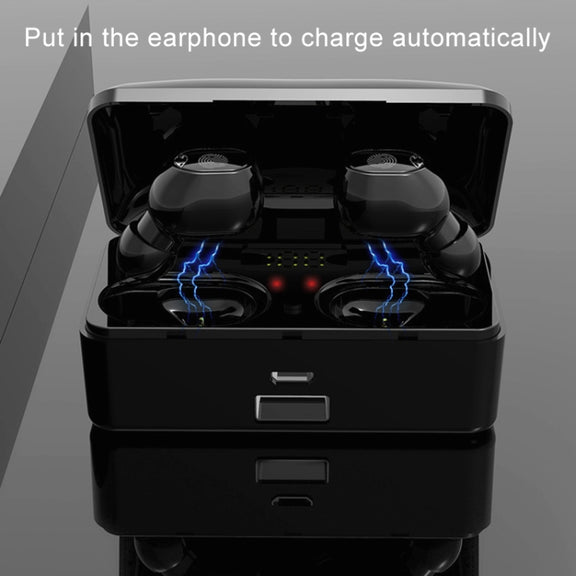 G10 TWS Bluetooth 5.0 Wireless Bluetooth Earphone with Charging Box, Support Digital Display & HD Call & Power Bank(White)