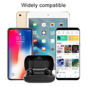 L-21 9D Sound Effects Bluetooth 5.0 Touch Wireless Bluetooth Earphone with Charging Box, Support HD Call (Pink)