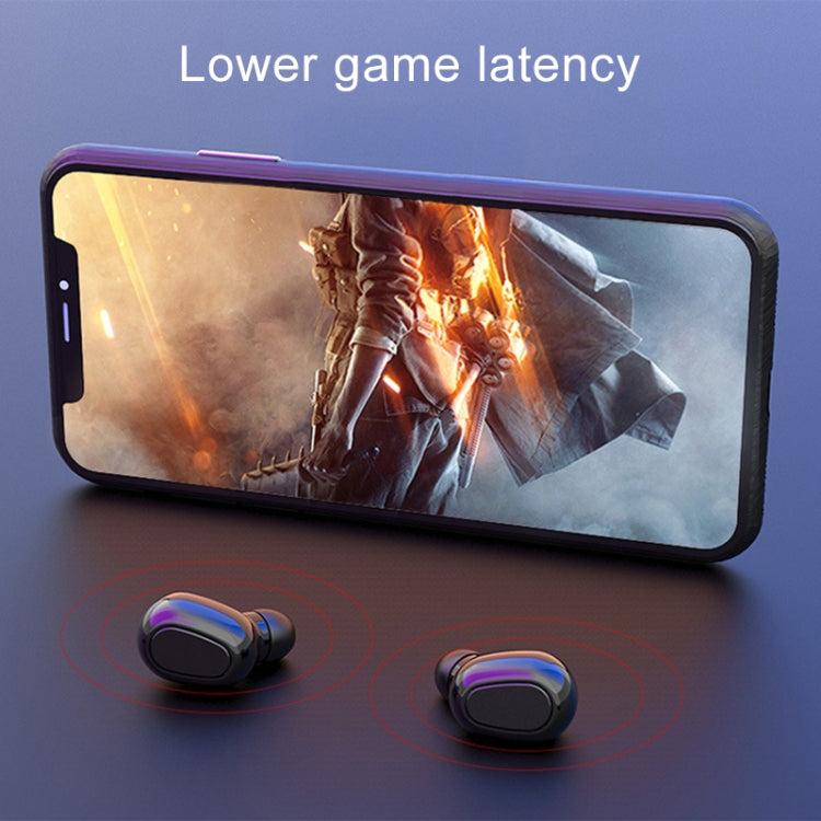 L-21 9D Sound Effects Bluetooth 5.0 Touch Wireless Bluetooth Earphone with Charging Box, Support HD Call (White)