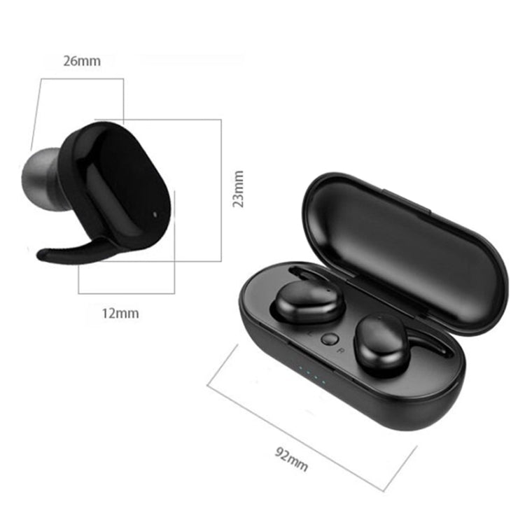 TWS-4 IPX5 Water-resistant Bluetooth 5.0 Touch Wireless Bluetooth Earphone with Charging Box, Support HD Call & Voice Prompts(White)