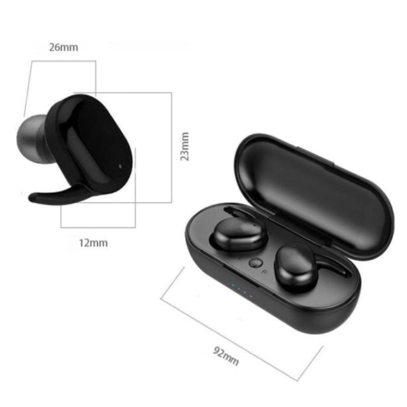 TWS-4 IPX5 Water-resistant Bluetooth 5.0 Touch Wireless Bluetooth Earphone with Charging Box, Support HD Call & Voice Prompts(White)