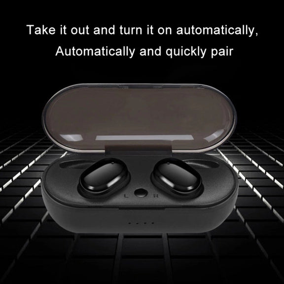 TWS-4 IPX5 Water-resistant Bluetooth 5.0 Touch Wireless Bluetooth Earphone with Charging Box, Support HD Call & Voice Prompts(White)