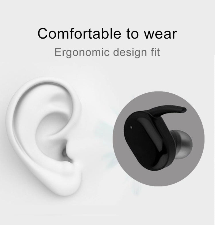 TWS-4 IPX5 Water-resistant Bluetooth 5.0 Touch Wireless Bluetooth Earphone with Charging Box, Support HD Call & Voice Prompts(White)