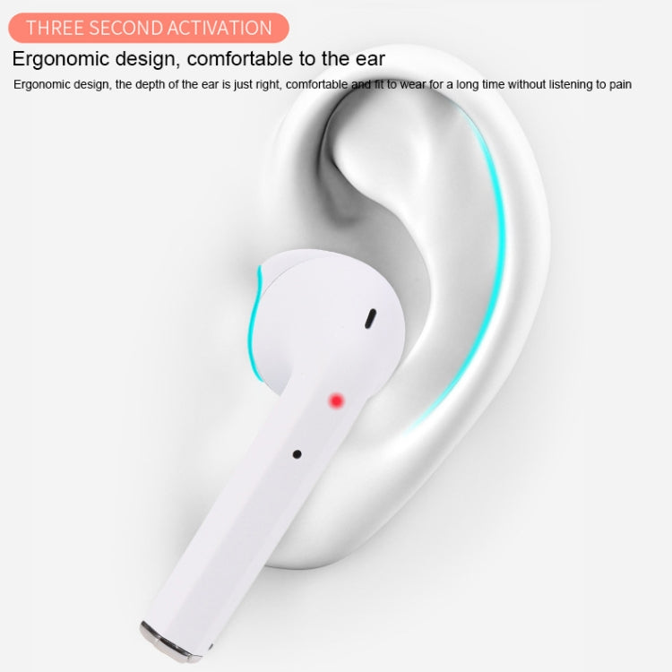 InPods 2 TWS V5.0 Wireless Bluetooth HiFi Headset with Charging Case, Support Auto Pairing & Touch Control (White)