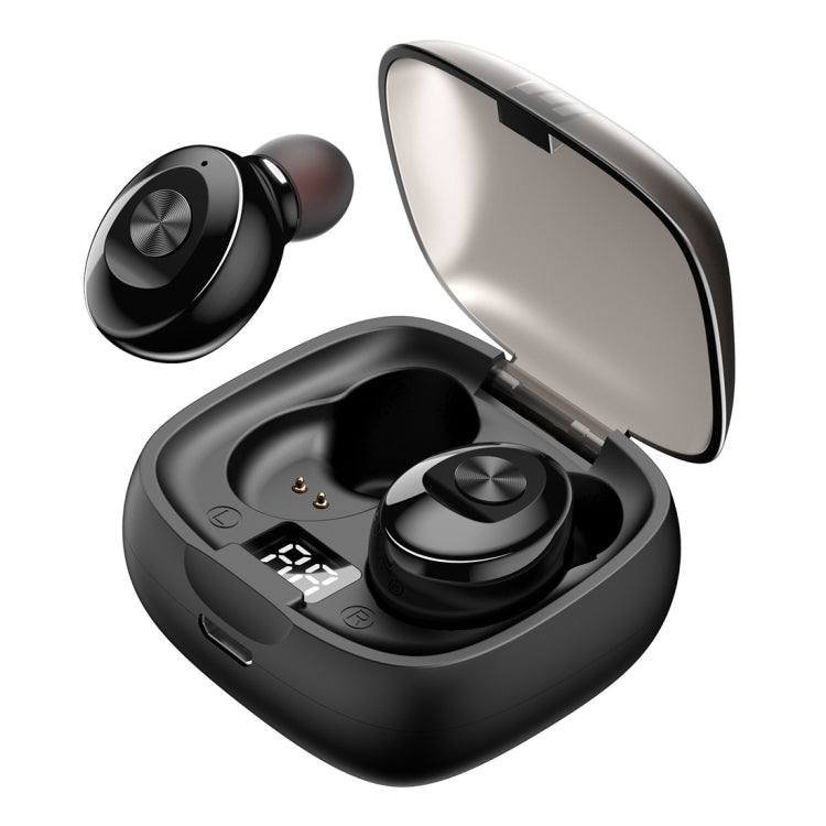 XG-8 TWS Digital Display Touch Bluetooth Earphone with Magnetic Charging Box(Black)