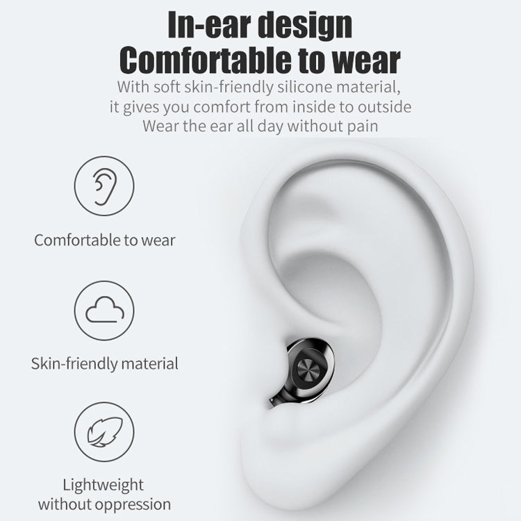 XG-8 TWS Digital Display Touch Bluetooth Earphone with Magnetic Charging Box(Blue)
