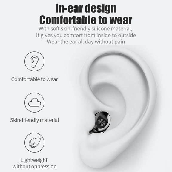 XG-8 TWS Digital Display Touch Bluetooth Earphone with Magnetic Charging Box(Blue)