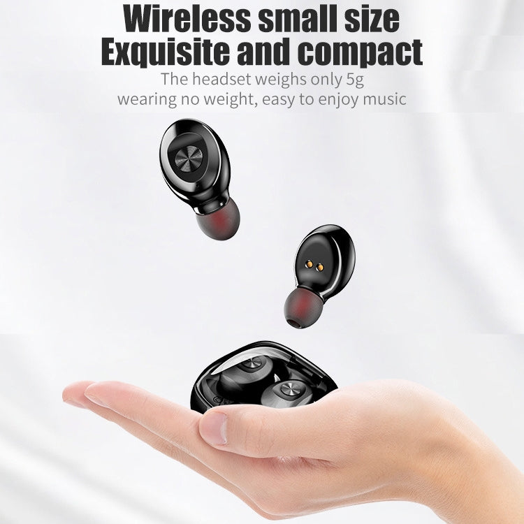XG-8 TWS Digital Display Touch Bluetooth Earphone with Magnetic Charging Box(White)
