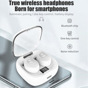 XG-8 TWS Digital Display Touch Bluetooth Earphone with Magnetic Charging Box(White)