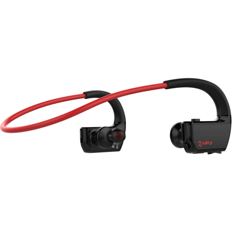 J2 Bluetooth 4.2 Binaural Hanging Type Wireless Sports Bluetooth Earphone, Built-in Memory (Red)