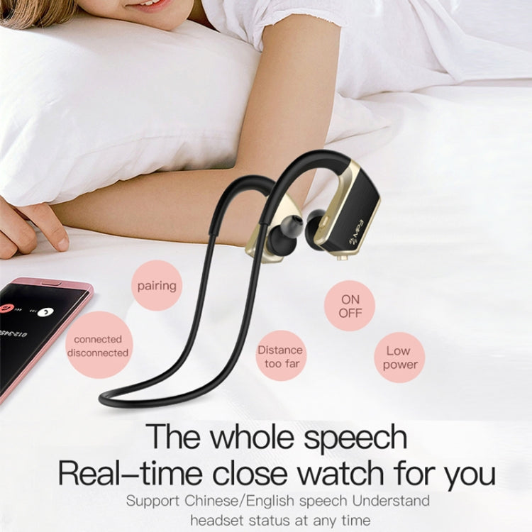 J2 Bluetooth 4.2 Binaural Hanging Type Wireless Sports Bluetooth Earphone, Built-in Memory (Red)