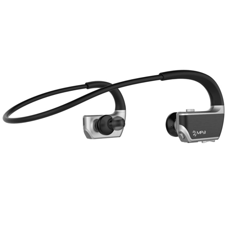 J2 Bluetooth 4.2 Binaural Hanging Type Wireless Sports Bluetooth Earphone, Built-in Memory (Silver)