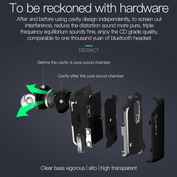 J2 Bluetooth 4.2 Binaural Hanging Type Wireless Sports Bluetooth Earphone, Built-in Memory (Silver)