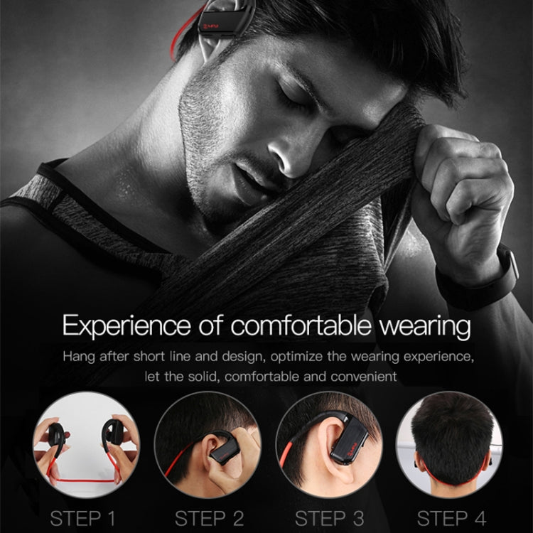 J2 Bluetooth 4.2 Binaural Hanging Type Wireless Sports Bluetooth Earphone, Built-in Memory (Silver)