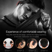 J2 Bluetooth 4.2 Binaural Hanging Type Wireless Sports Bluetooth Earphone, Built-in Memory (Silver)