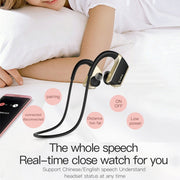 J2 Bluetooth 4.2 Binaural Hanging Type Wireless Sports Bluetooth Earphone, Built-in Memory (Silver)
