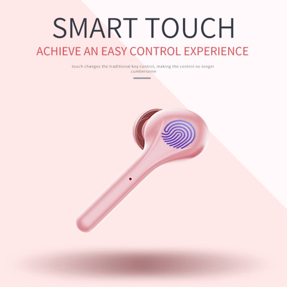 K88 Bluetooth 5.0 TWS Touch Binaural Wireless Stereo Sports Bluetooth Earphone with Charging Box(White)